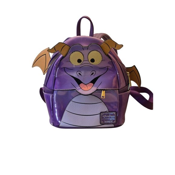Disney Parks Loungefly Figment Purple Mini Backpack Epcot - Picture 1 of 16
